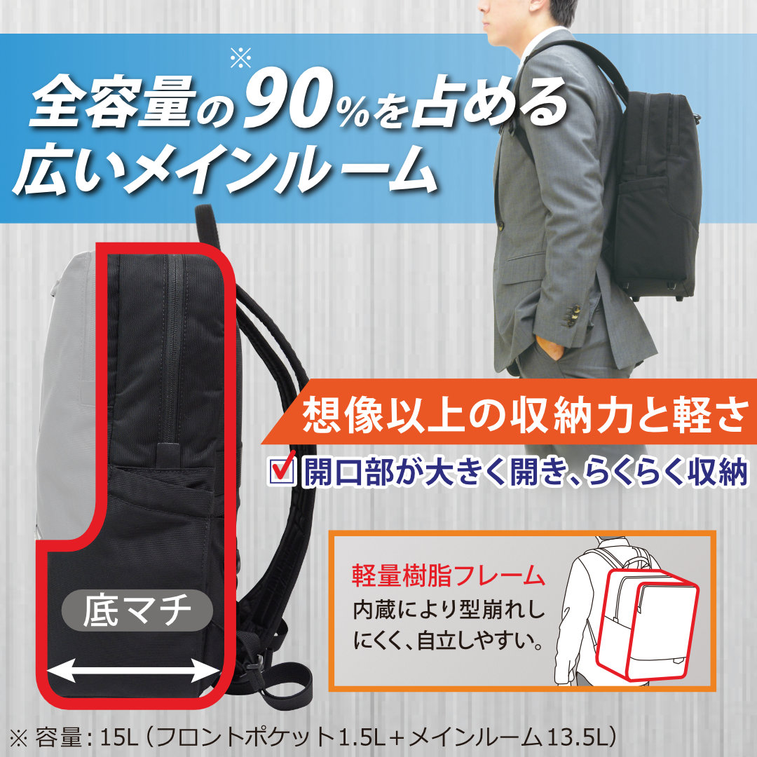 マンハッタンパッセージ #5616 シティ バックパック ,エスト3